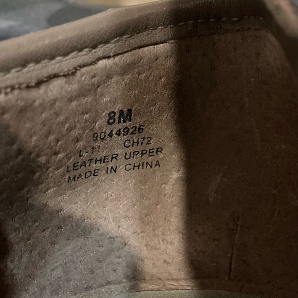 Sperry Top Sider 8 Snake Print Wedge Leather Peep Toe Heel - Picture 6 of 6